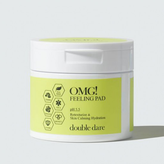 Зволожуючі тонер-педи для обличчя Double Dare Omg! Feeling Pad ph 5.5 double dare, 70 шт Зволожуючі тонер-педи для обличчя Double Dare Omg! Feeling Pad ph 5.5 double dare, 70 шт