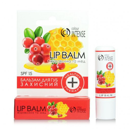 Colour Intense Lip Balm Healthy Therapy 03 moistening lip balm, Cranberry and honey, 5 g Colour Intense Lip Balm Healthy Therapy 03 moistening lip balm, Cranberry and honey, 5 g