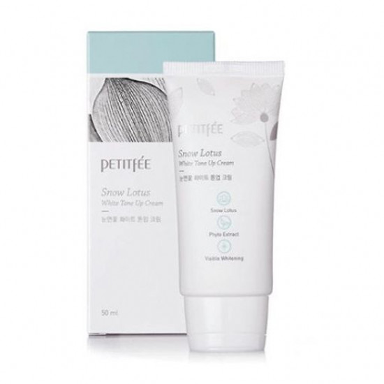 Зволожуючий та освітлювальний крем для обличчя Petitfee & Koelf Snow Lotus White Tone Up Cream, 50 мл Зволожуючий та освітлювальний крем для обличчя Petitfee & Koelf Snow Lotus White Tone Up Cream, 50 мл