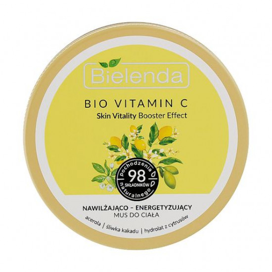Зволожуючий і тонізуючий мус для тіла Bielenda Bio Vitamin C, 250 г Зволожуючий і тонізуючий мус для тіла Bielenda Bio Vitamin C, 250 г