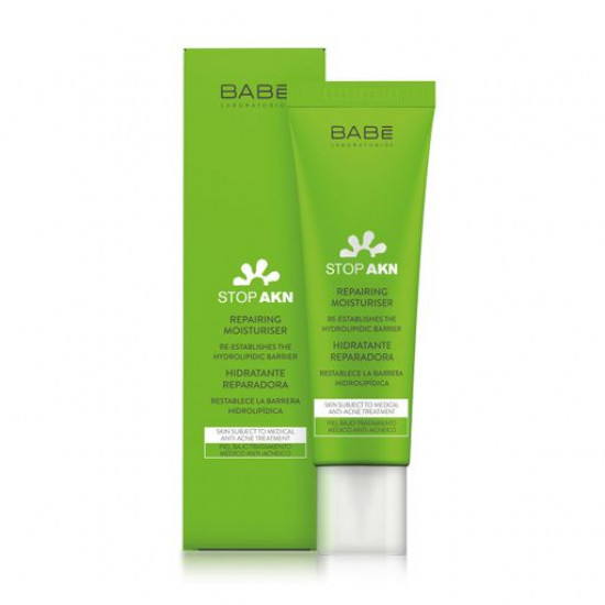 Зволожуючий крем для обличчя BABE Laboratorios Stop Akn Repairing Moisturiser, 50 мл Зволожуючий крем для обличчя BABE Laboratorios Stop Akn Repairing Moisturiser, 50 мл