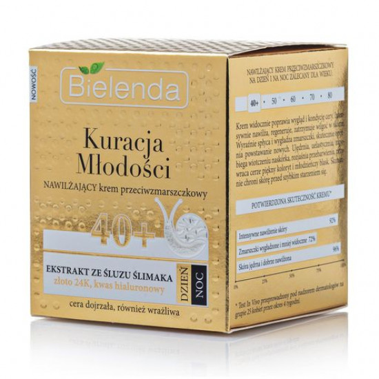 Зволожуючий крем для обличчя Bielenda Процедура молодості день/ніч, 50 мл Зволожуючий крем для обличчя Bielenda Процедура молодості день/ніч, 50 мл