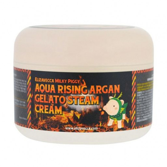 Зволожуючий крем для обличчя Elizavecca Aqua Rising Argan Gelato Steam Cream з аргановим маслом, 100 мл Зволожуючий крем для обличчя Elizavecca Aqua Rising Argan Gelato Steam Cream з аргановим маслом, 100 мл