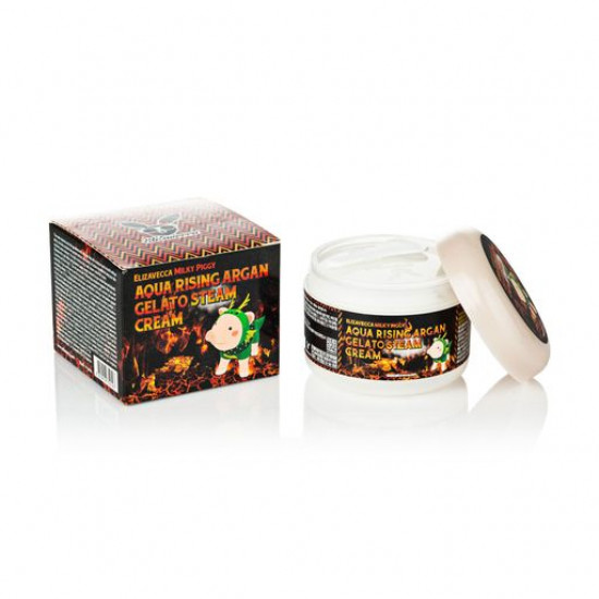 Зволожуючий крем для обличчя Elizavecca Aqua Rising Argan Gelato Steam Cream з аргановим маслом, 100 мл Зволожуючий крем для обличчя Elizavecca Aqua Rising Argan Gelato Steam Cream з аргановим маслом, 100 мл