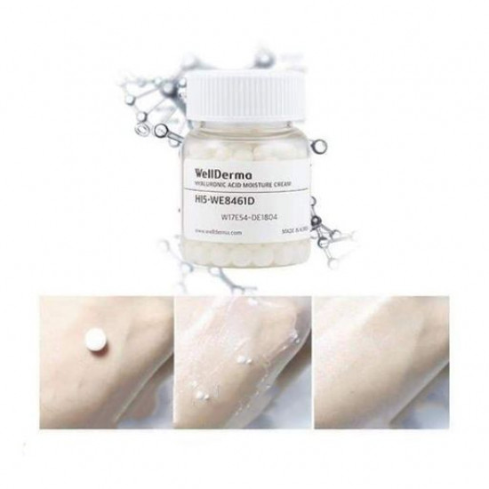Зволожуючий крем для обличчя WellDerma Hyaluronic Acid Moisture Cream в капсулах, 20 г Зволожуючий крем для обличчя WellDerma Hyaluronic Acid Moisture Cream в капсулах, 20 г