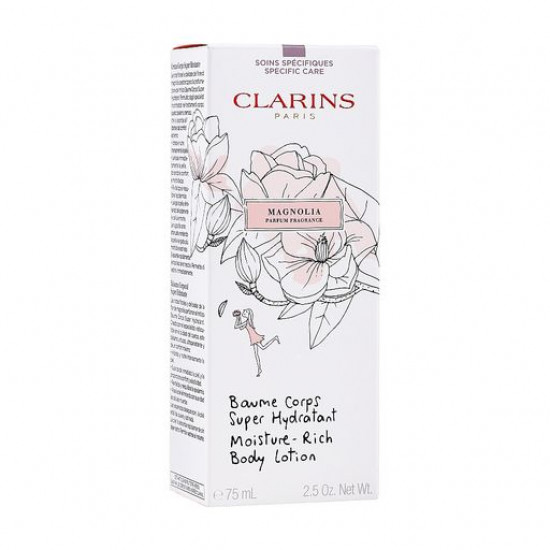 The moisturizing Clarins Moisture-Rich Body Lotion Magnolia body lotion the Magnolia, 75 ml The moisturizing Clarins Moisture-Rich Body Lotion Magnolia body lotion the Magnolia, 75 ml
