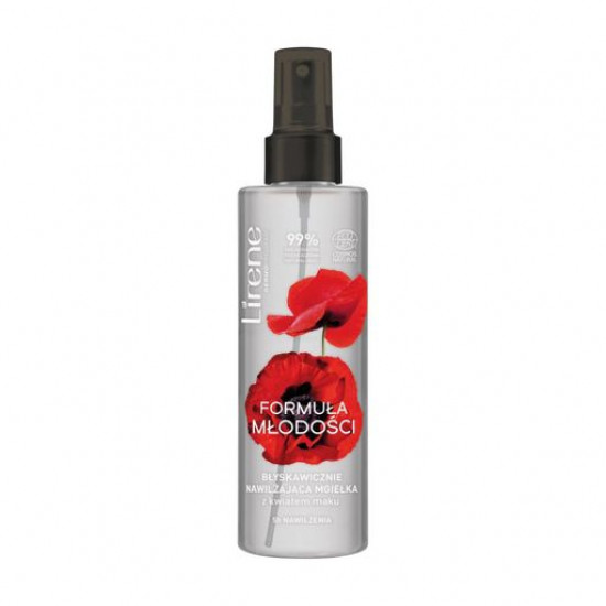 The moisturizing spray for the person Lirene Formula of Youth Spray with extract of flowers of poppy, 100 ml The moisturizing spray for the person Lirene Formula of Youth Spray with extract of flowers of poppy, 100 ml