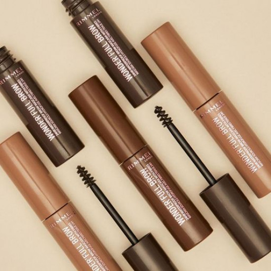 Водостійка туш для брів Rimmel Wonder'Full Brow 003 Dark, 4.5 мл Водостійка туш для брів Rimmel Wonder'Full Brow 003 Dark, 4.5 мл