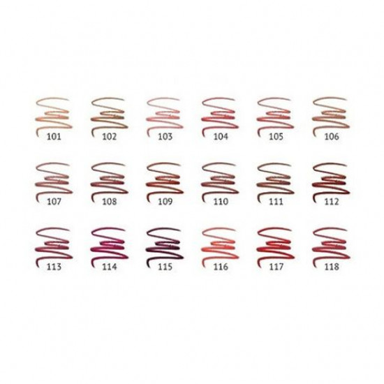 Waterproof pencil for lips of Topface Waterproof Lipliner 111, 1.14 g Waterproof pencil for lips of Topface Waterproof Lipliner 111, 1.14 g