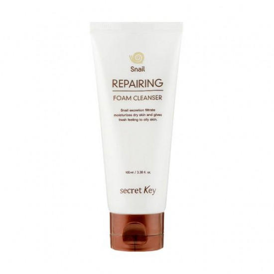 The restoring skin for washing of Secret Key Snail Repairing Foam Cleanser, 100 ml The restoring skin for washing of Secret Key Snail Repairing Foam Cleanser, 100 ml