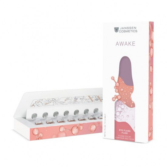 The restoring skin serum around eyes of Janssen Cosmetics Ampoules Eye Flash Fluid, 7*1.5 ml The restoring skin serum around eyes of Janssen Cosmetics Ampoules Eye Flash Fluid, 7*1.5 ml