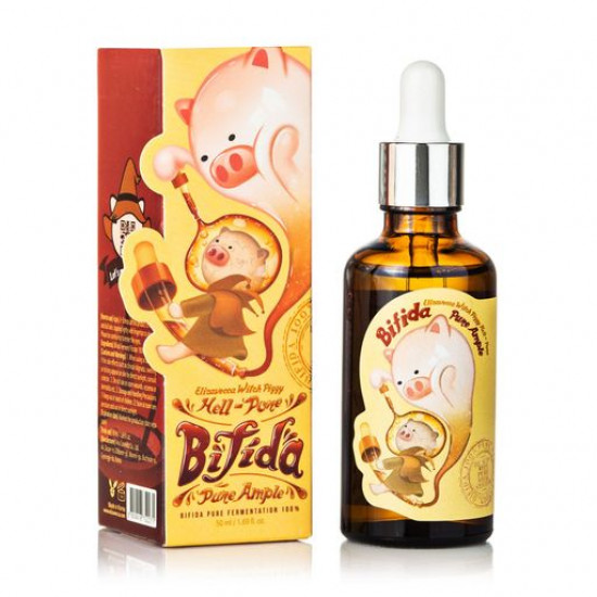 Відновлююча сироватка для обличчя Elizavecca Witch Piggy Hell-Pore Bifida Pure Ample з екстрактом лізату біфідобактерій, 50 мл Відновлююча сироватка для обличчя Elizavecca Witch Piggy Hell-Pore Bifida Pure Ample з екстрактом лізату біфідобактерій, 50 мл