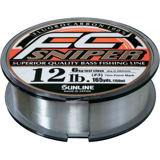 Sunline New Super FC Sniper fluorocarbon of 150 m 033 mm 16LB Sunline New Super FC Sniper fluorocarbon of 150 m 033 mm 16LB