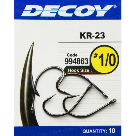 Hook of Decoy KR-23 Black Nickeled 2 Hook of Decoy KR-23 Black Nickeled 2