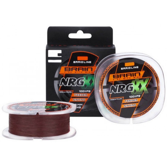 Шнур Brain NRG 8X sinking 150m 0.08mm 7.2kg ц:brown (18582081) Шнур Brain NRG 8X sinking 150m 0.08mm 7.2kg ц:brown (18582081)