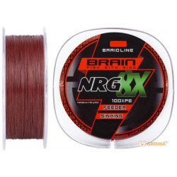 Шнур Brain NRG 8X sinking 150m 0.08mm 7.2kg ц:brown (18582081)