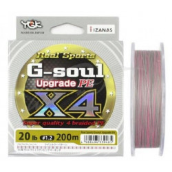 Шнур YGK G-Soul X4 Upgrade  200m #1.0/18lb ц:серый (55450100)