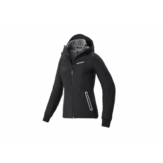 Motorcycle jacket Spidi Hoodie Armor Lady Black S Motorcycle jacket Spidi Hoodie Armor Lady Black S