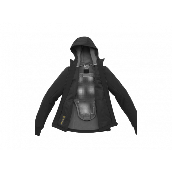 Motorcycle jacket Spidi Hoodie Armor Lady Black S Motorcycle jacket Spidi Hoodie Armor Lady Black S