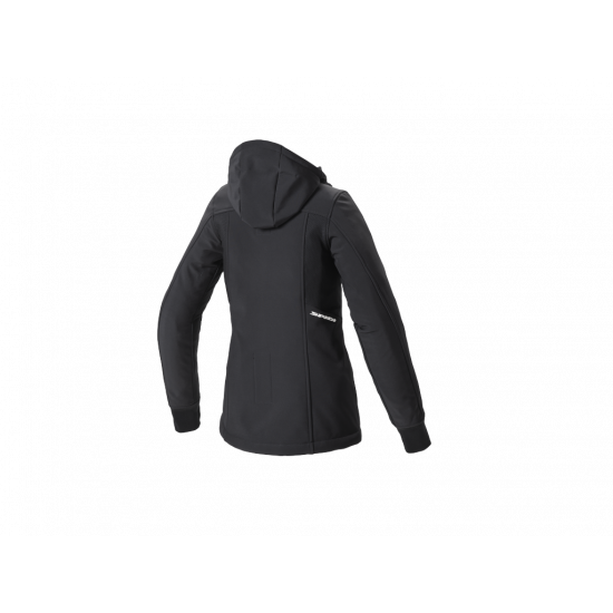 Motorcycle jacket Spidi Hoodie Armor Lady Black S Motorcycle jacket Spidi Hoodie Armor Lady Black S