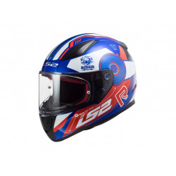 Motorcycle helmet LS2 FF353 Rapid Stratus Gloss Blue-Red-White L