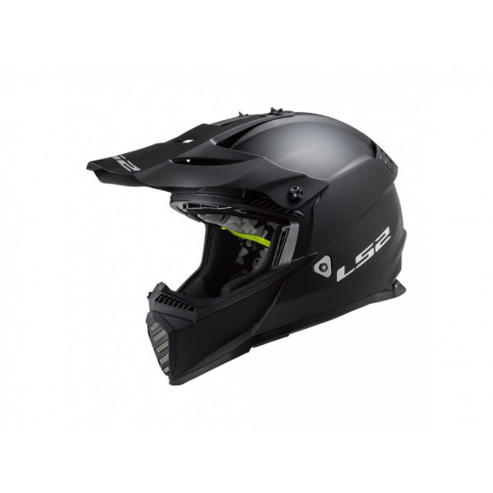 Мотошолом LS2 MX437 Fast Evo Matt Black M Мотошолом LS2 MX437 Fast Evo Matt Black M