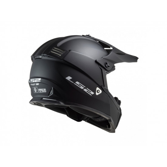 Мотошолом LS2 MX437 Fast Evo Matt Black M Мотошолом LS2 MX437 Fast Evo Matt Black M