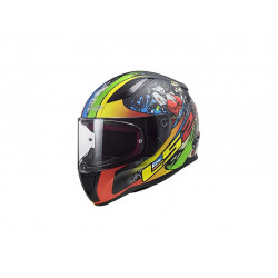 Мотошлем LS2 FF353 Rapid Feisty Matt Black 2XL
