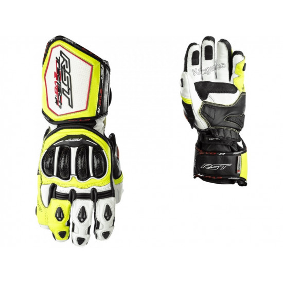 Мотоперчатки RST Tractech Evo R CE White-Black-Flo Yellow XL Мотоперчатки RST Tractech Evo R CE White-Black-Flo Yellow XL