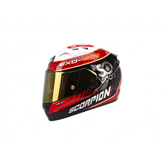 Motorcycle helmet Scorpion Exo-1200 Air Replica Charpentier Black-White-Red Motorcycle helmet Scorpion Exo-1200 Air Replica Charpentier Black-White-Red