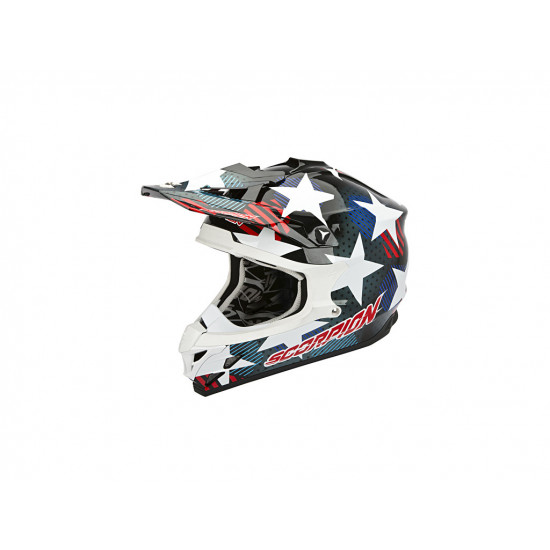 Мотошлем Scorpion VX-15 Evo Air Stadium Black-Blue Мотошлем Scorpion VX-15 Evo Air Stadium Black-Blue