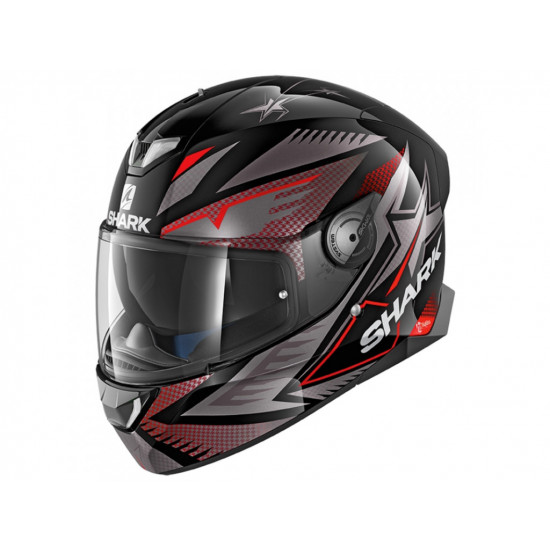 Мотошолом Shark Skwal 2 Draghal Black-Grey-Red L Мотошолом Shark Skwal 2 Draghal Black-Grey-Red L