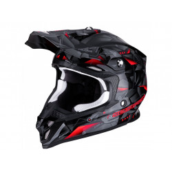 Motorcycle helmet Scorpion VX-16 Air Punch Black-Silver-Red M