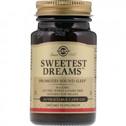 Сладкий сон, Sweetest Dreams, Solgar, 30 капсул, 10890
  