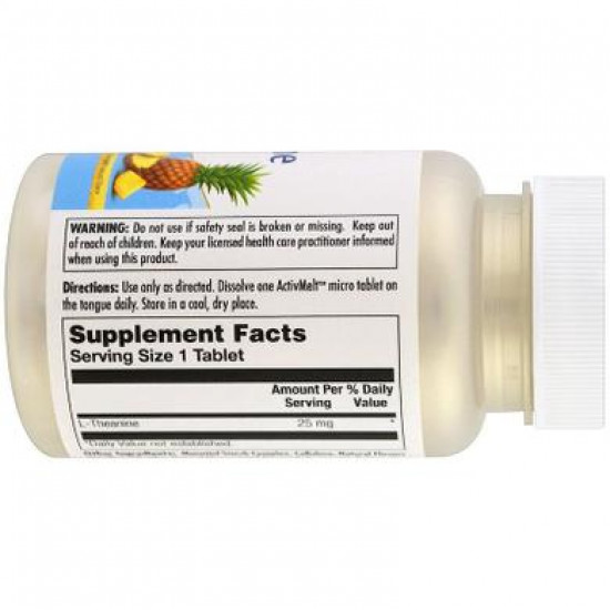L-Theanine, Pineapple Flavor, L-Theanine, Kal, 25 mg, 120 Micro Tablets, 22304
L-Theanine, Pineapple Flavor, L-Theanine, Kal, 25 mg, 120 Micro Tablets, 22304