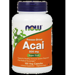 Асаи, Acai, Now Foods, 500 мг, 100 капсул, 02750
  