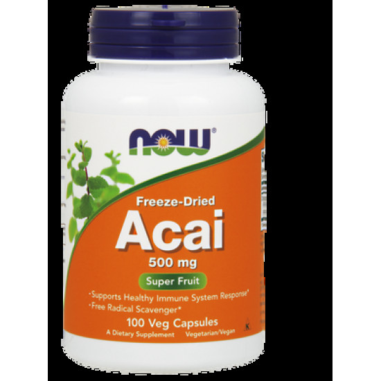 Асаи, Acai, Now Foods, 500 мг, 100 капсул, 02750
Асаи, Acai, Now Foods, 500 мг, 100 капсул, 02750