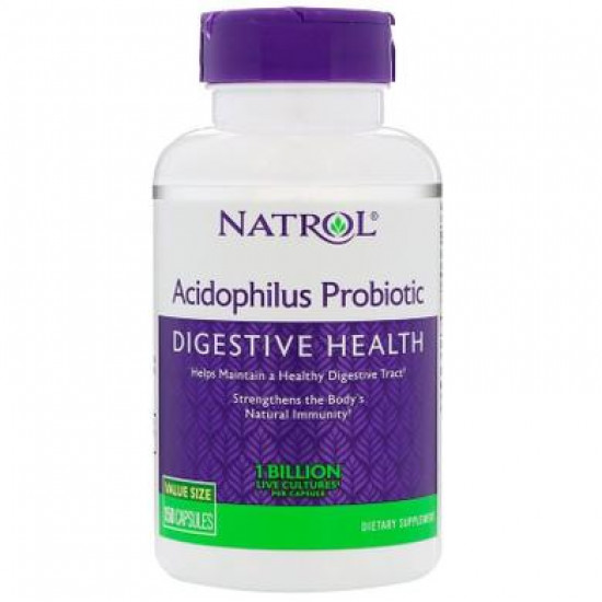 Пробиотики, Acidophilus, Natrol, 150 капсул, 30360
Пробиотики, Acidophilus, Natrol, 150 капсул, 30360