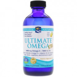 Омега экстра, Omega Xtra, Nordic Naturals, лимонный вкус, 237 мл, 31441
  