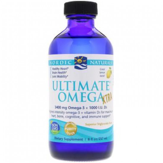 Омега экстра, Omega Xtra, Nordic Naturals, лимонный вкус, 237 мл, 31441
Омега экстра, Omega Xtra, Nordic Naturals, лимонный вкус, 237 мл, 31441