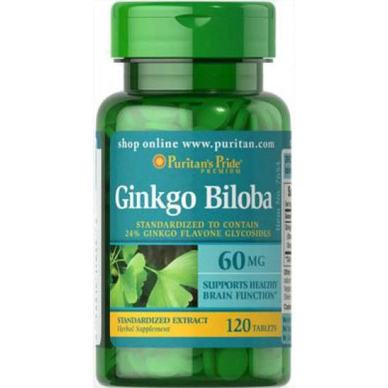 Гинкго Билоба экстракт, Ginkgo Biloba Standardized Extract, Puritan's Pride, 60 мг, 120 таблеток, 31548
Гинкго Билоба экстракт, Ginkgo Biloba Standardized Extract, Puritan's Pride, 60 мг, 120 таблеток, 31548