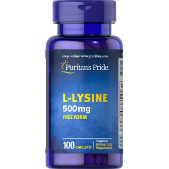 Лізин, L-Lysine, Puritans Pride, 500 мг, 100 капсул, 31621
Лізин, L-Lysine, Puritans Pride, 500 мг, 100 капсул, 31621