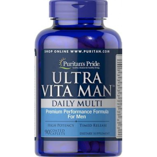 Мультивитамины ультра для мужчин 50+, Ultra Man™, Puritan's Pride, 60 капсул, 31639
Мультивитамины ультра для мужчин 50+, Ultra Man™, Puritan's Pride, 60 капсул, 31639