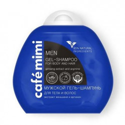 Shampoo-gel for men in 2in1, ginseng and arginine doy-pack, Cafemimi, 100 ml, 33329
 