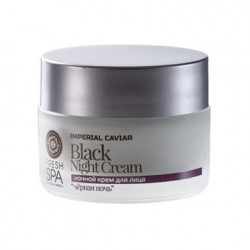 Face cream night black night, rejuvenating, Fresh Spa Imperial Caviar, Natura Siberica, 50 ml, 34033
 