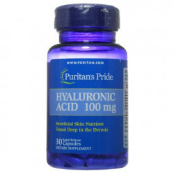 Гиалуроновая кислота, Hyaluronic Acid, Puritans Pride, 100 мг, 30 капсул, 34900
  