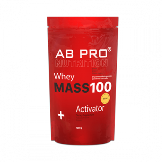 Гейнер, MASS 100 Whey, Activator, (Полуниця), Ab Pro, 1000 г, z00022
Гейнер, MASS 100 Whey, Activator, (Полуниця), Ab Pro, 1000 г, z00022