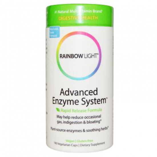 Digestive Enzymes, Advanced Enzyme System, Rainbow Light, 180 Capsules, 03956
Digestive Enzymes, Advanced Enzyme System, Rainbow Light, 180 Capsules, 03956