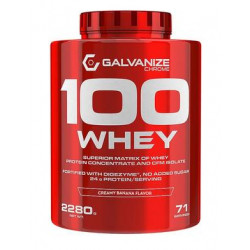 Протеїн, 100 whey, Galvanize Chrome, смак крем-банан, 2280 г, Z05605
 