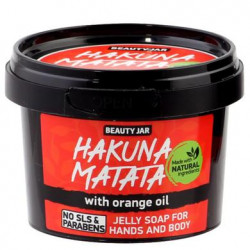 Мило для рук і тіла гелеве Hakuna Matata, Jelly Soap For Hands And Body, Beauty Jar, 130 г, Z06510